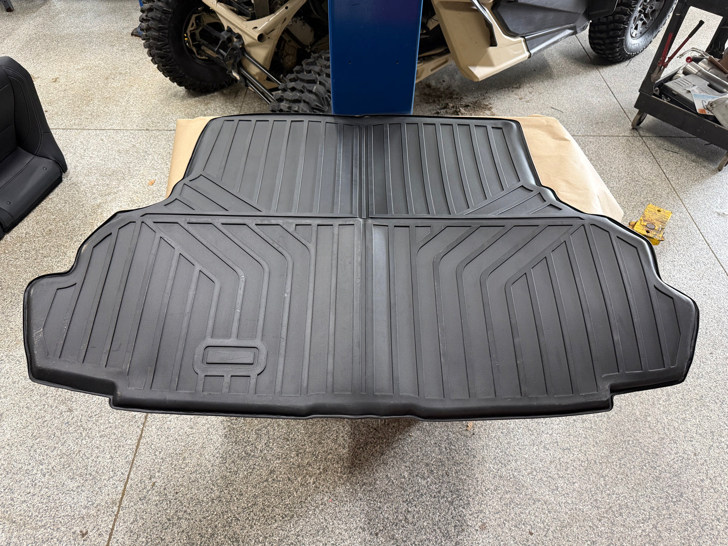 2024-2026 Mustang Rear Trunk Floor mat w/o Subwoofer Black - Aftermarket