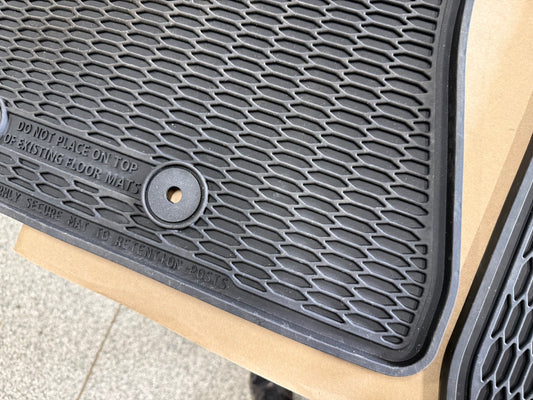 2015-2023 Ford Mustang Rubber Front & Rear Floor Mats