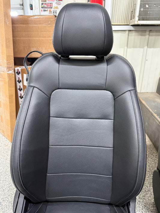 2015-2017 Ford Mustang GT Leather Front Rear Seats Black Heated/Cooled