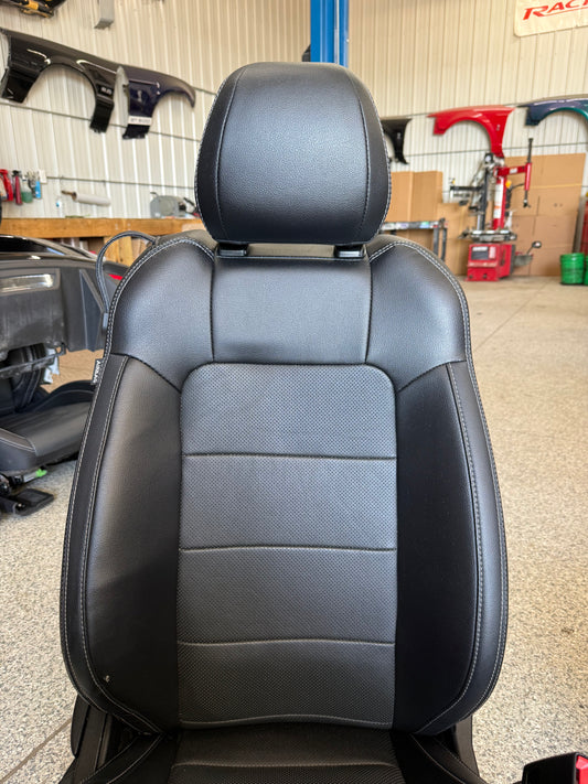 2018-2023 Ford Mustang GT Black Leather Coupe Front & Rear Seats