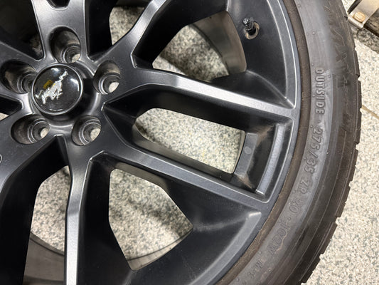 2015-2023 Ford Mustang GT Black Wheel Rim 20x9" General G Max 275/35/20