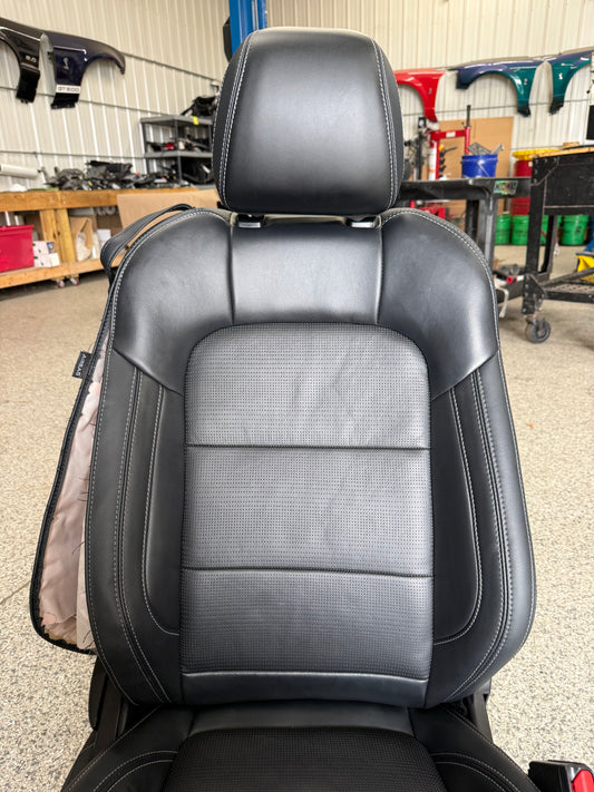 2024-2026 Ford Mustang GT Black Leather Coupe Front & Rear Seats