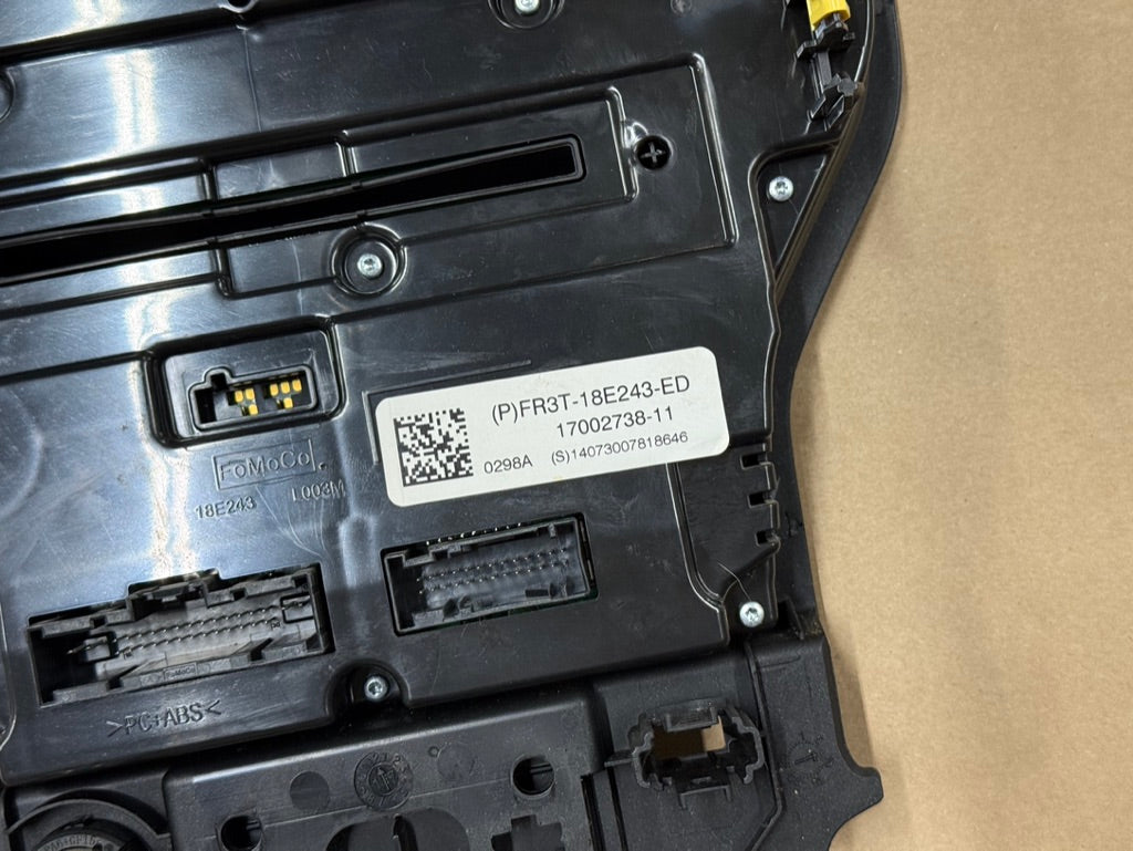 2015-2017 Ford Mustang GT Face Plate Radio Trim Piece