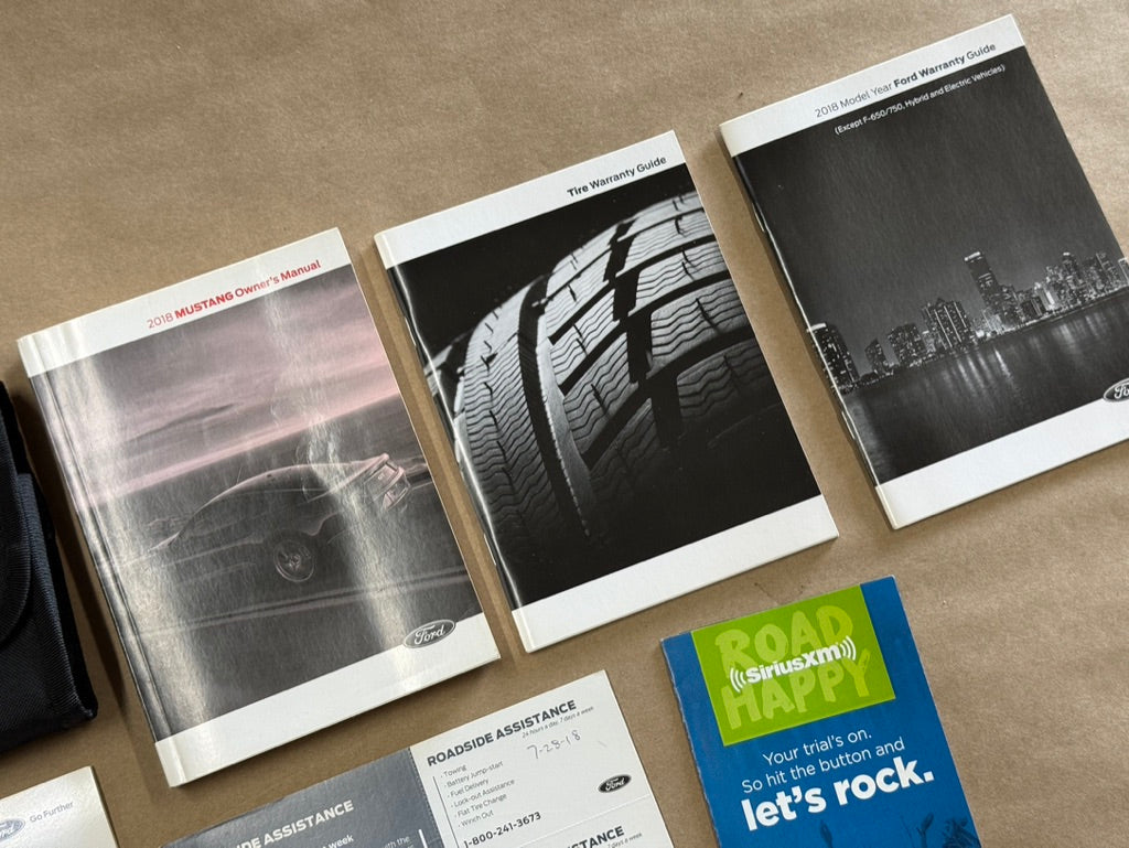 2018 Ford Mustang GT Owners Manual And Literature w/Cover