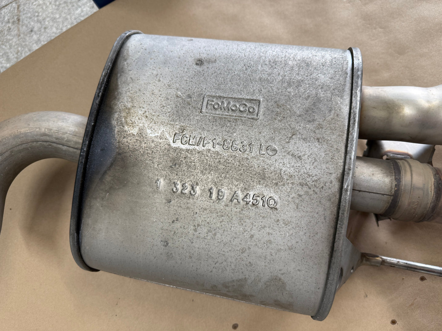 2018-2023 Ford Mustang GT LH Driver Side Active Exhaust Muffler Quad Tip