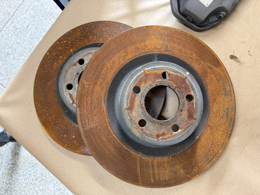 2024-2026 Ford Mustang GT Front 4 Piston BREMBO Brake Calipers Rotors 15k mi