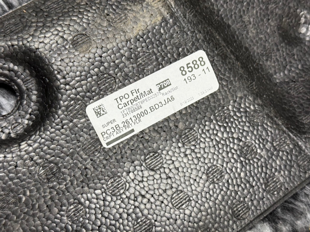 2023-2025 Ford F-250 F-350 Black Floor Carpet Crew Cab