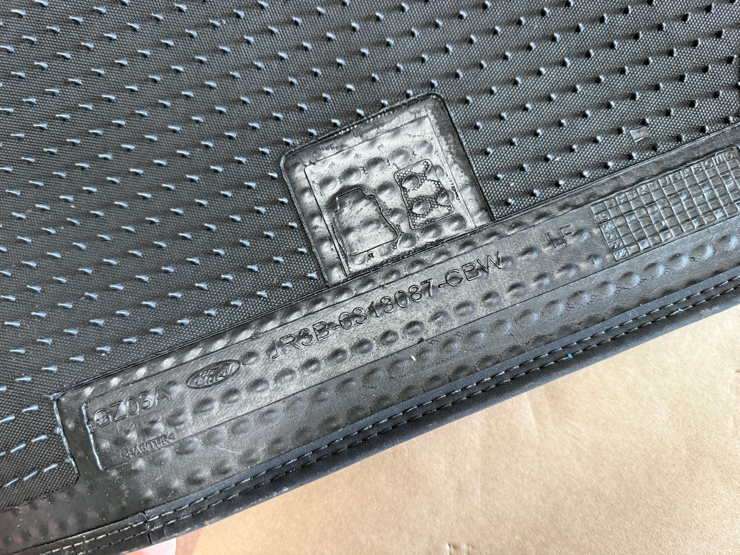 2015-2023 Ford Mustang Black Front Floor Mats Carpet "Blue Stitch"