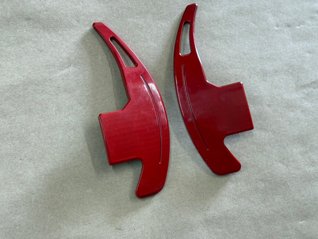 2015-2023 Ford Mustang Auto Paddle Shifter Extensions "Red"