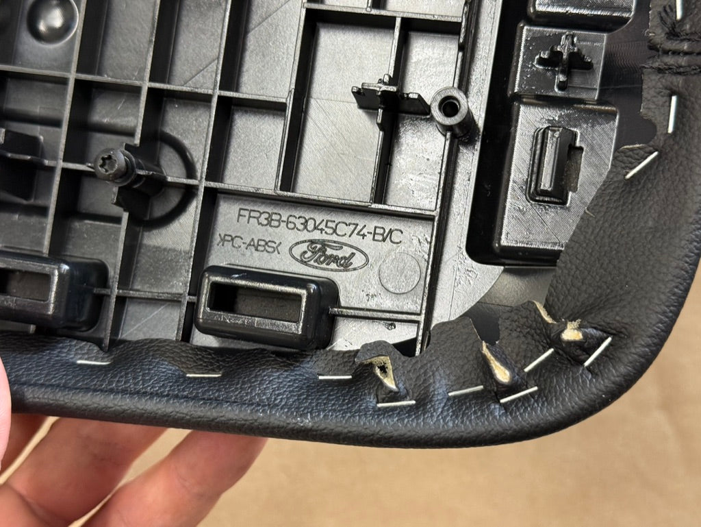 2015-2023 Ford Mustang Center Top Console Lid Armrest Black Stitching