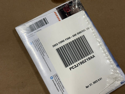 2023 Ford F-250 Supplemental Owner’s Guide Manual Kit US/CA PC3J19G219AA
