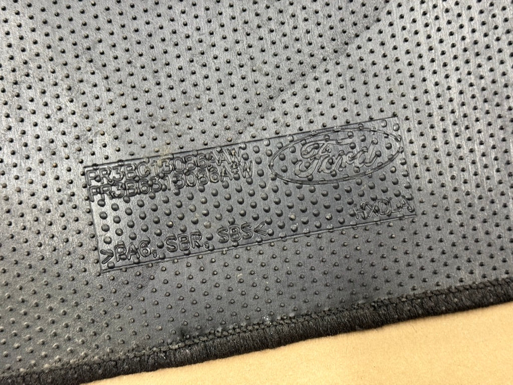 2024-2026 Ford Mustang Front Floor Mats Carpet "Black Stitch"