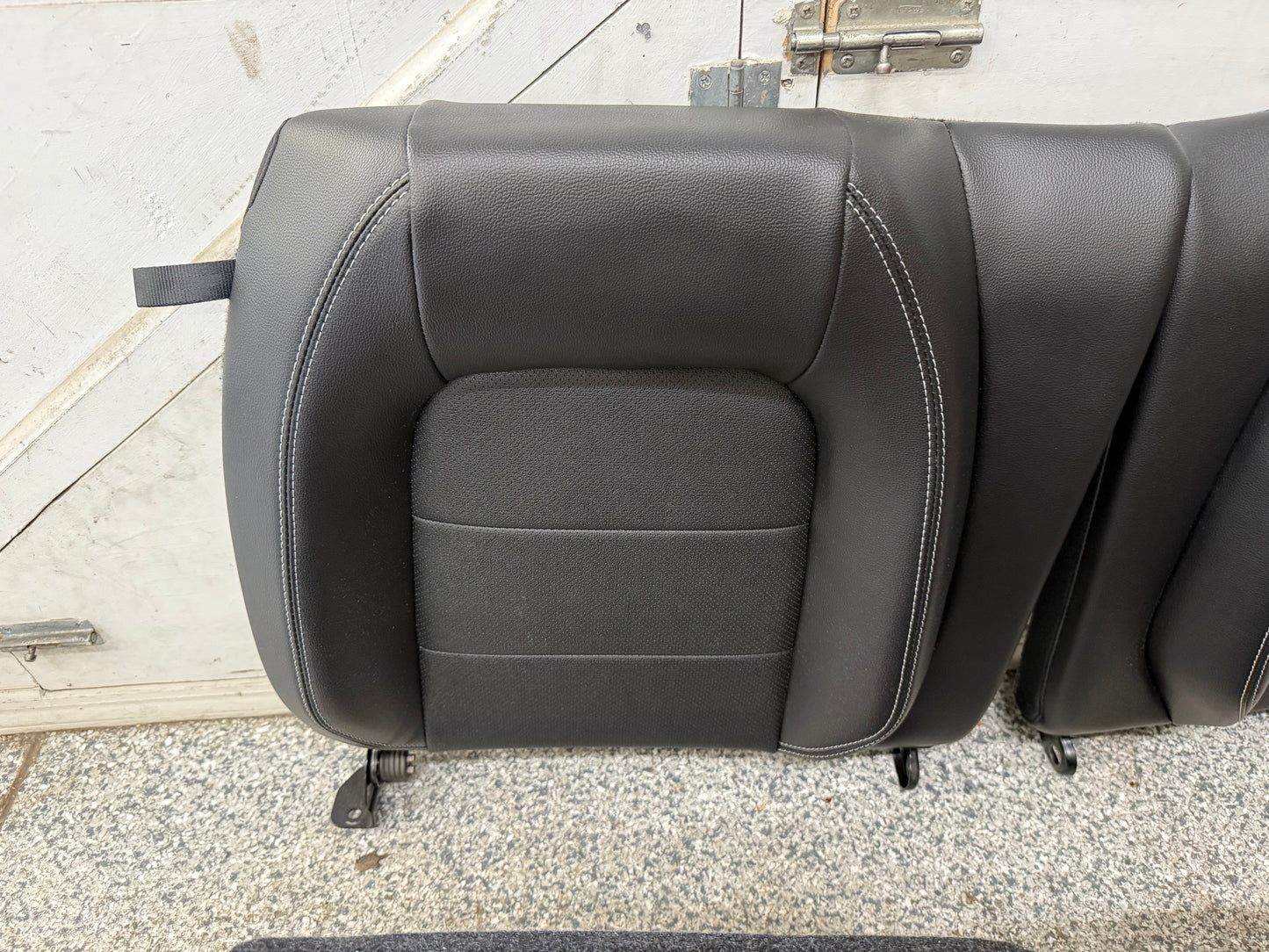 2018-2023 Ford Mustang GT Black Leather Coupe Front & Rear Seats