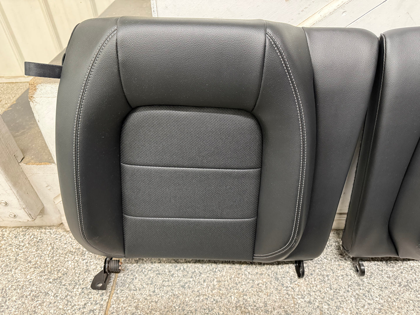2015-2017 Ford Mustang GT Leather Front Rear Seats Black Heated/Cooled