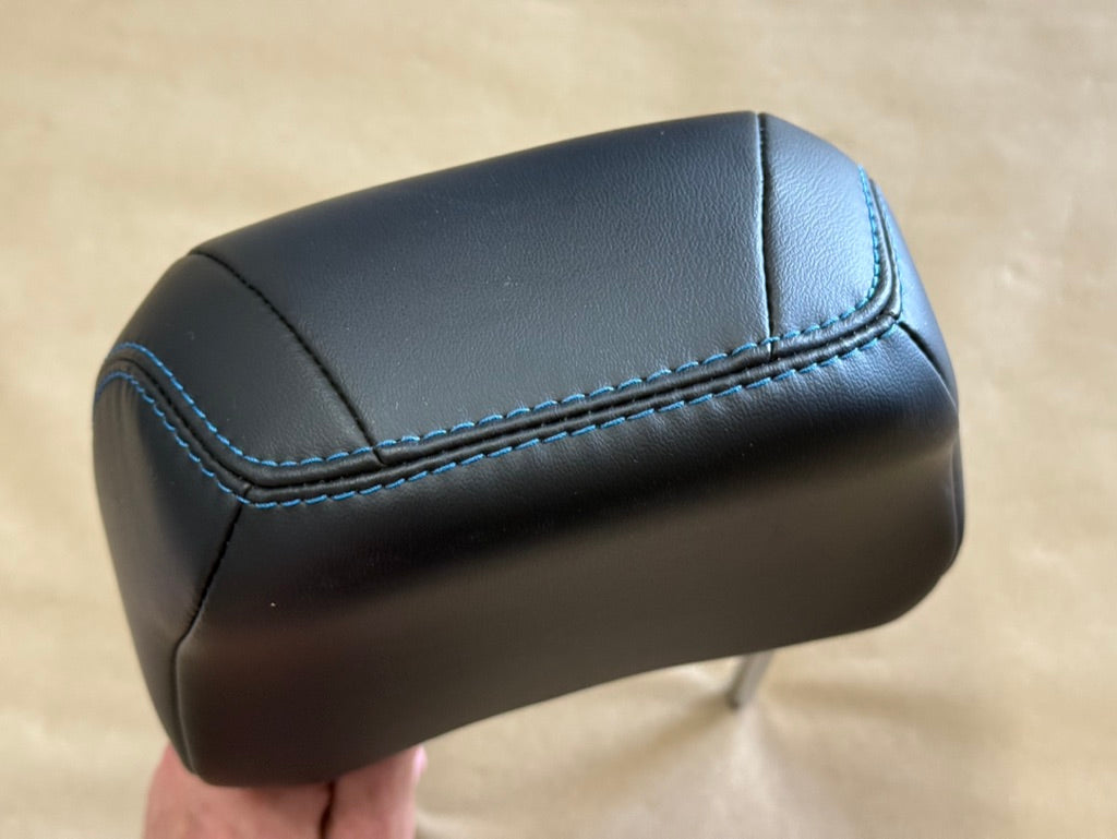 2018-2023 Ford Mustang RH Passenger Seat Headrest "Blue Stitch"