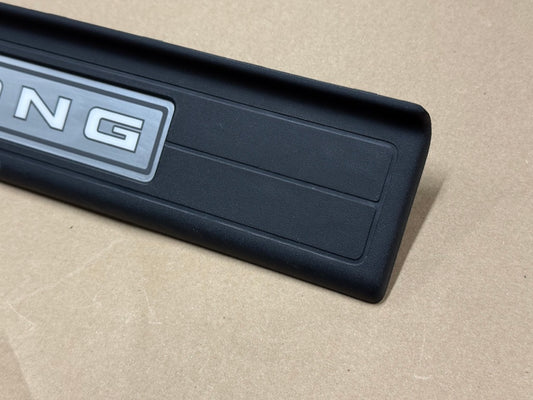 2015-2023 Ford Mustang "My Color" Scuff Plates Interior Trim Black