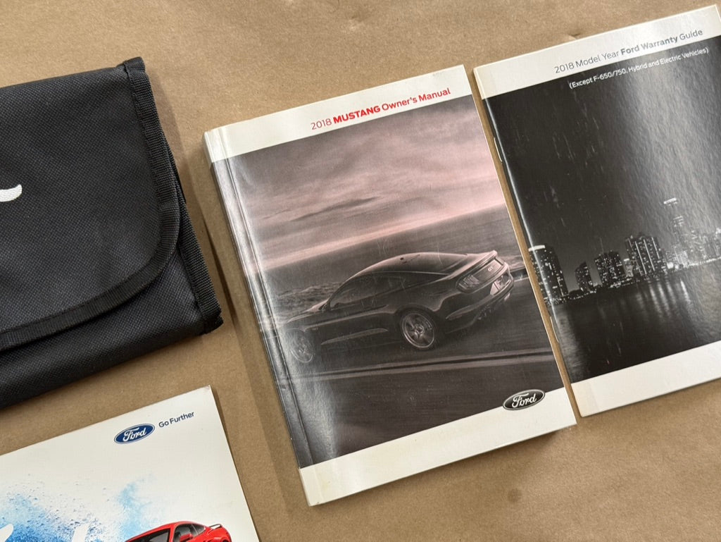 2018 Ford Mustang GT Owners Manual And Literature w/Cover