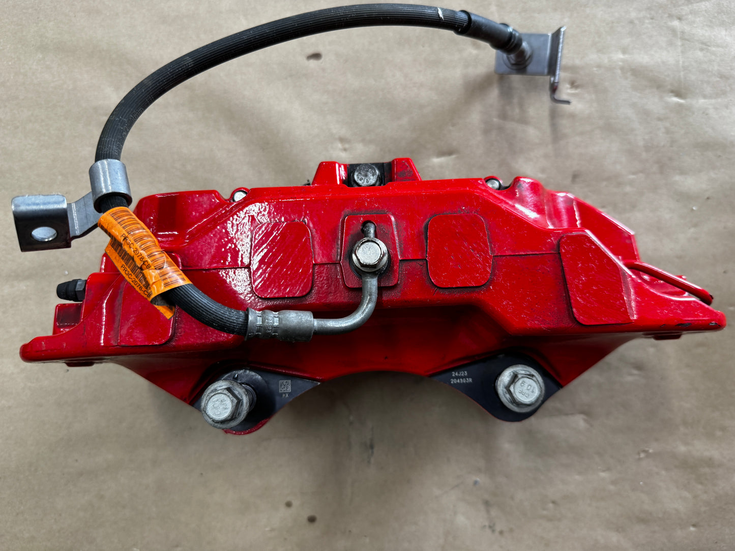 2024-2026 Ford Mustang GT Red 6 Piston Front Brake Calipers OEM Brakes 9k Miles
