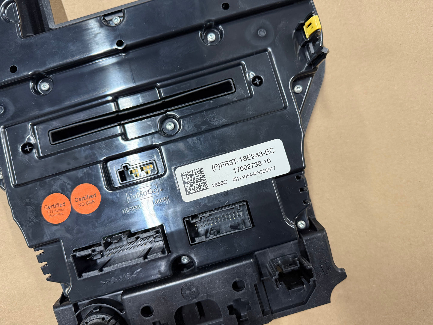 2015-2017 Ford Mustang GT Face Plate Radio Trim Piece