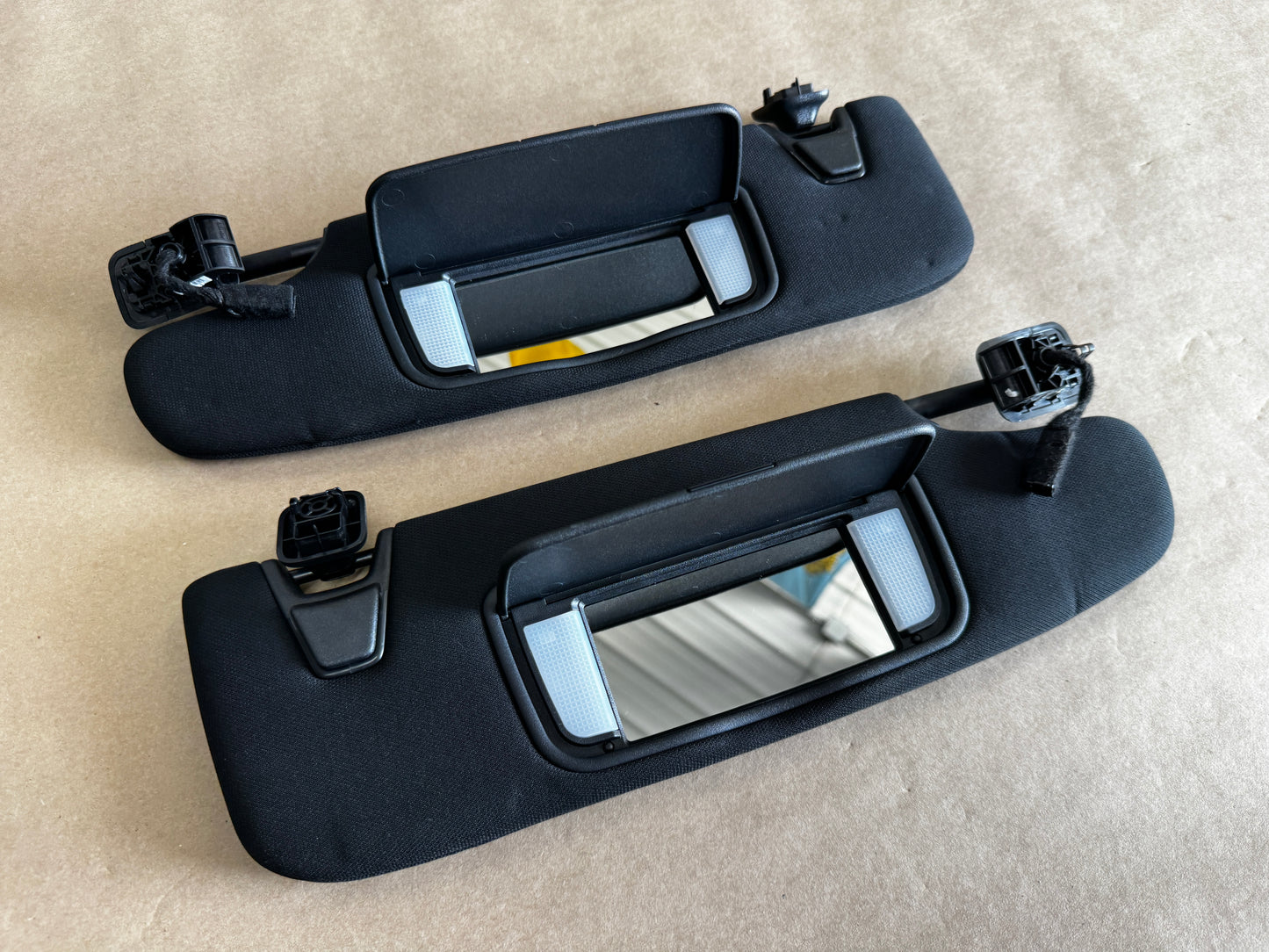 2024-2026 Ford Mustang Coupe Sun Visors Pair "Homelink"