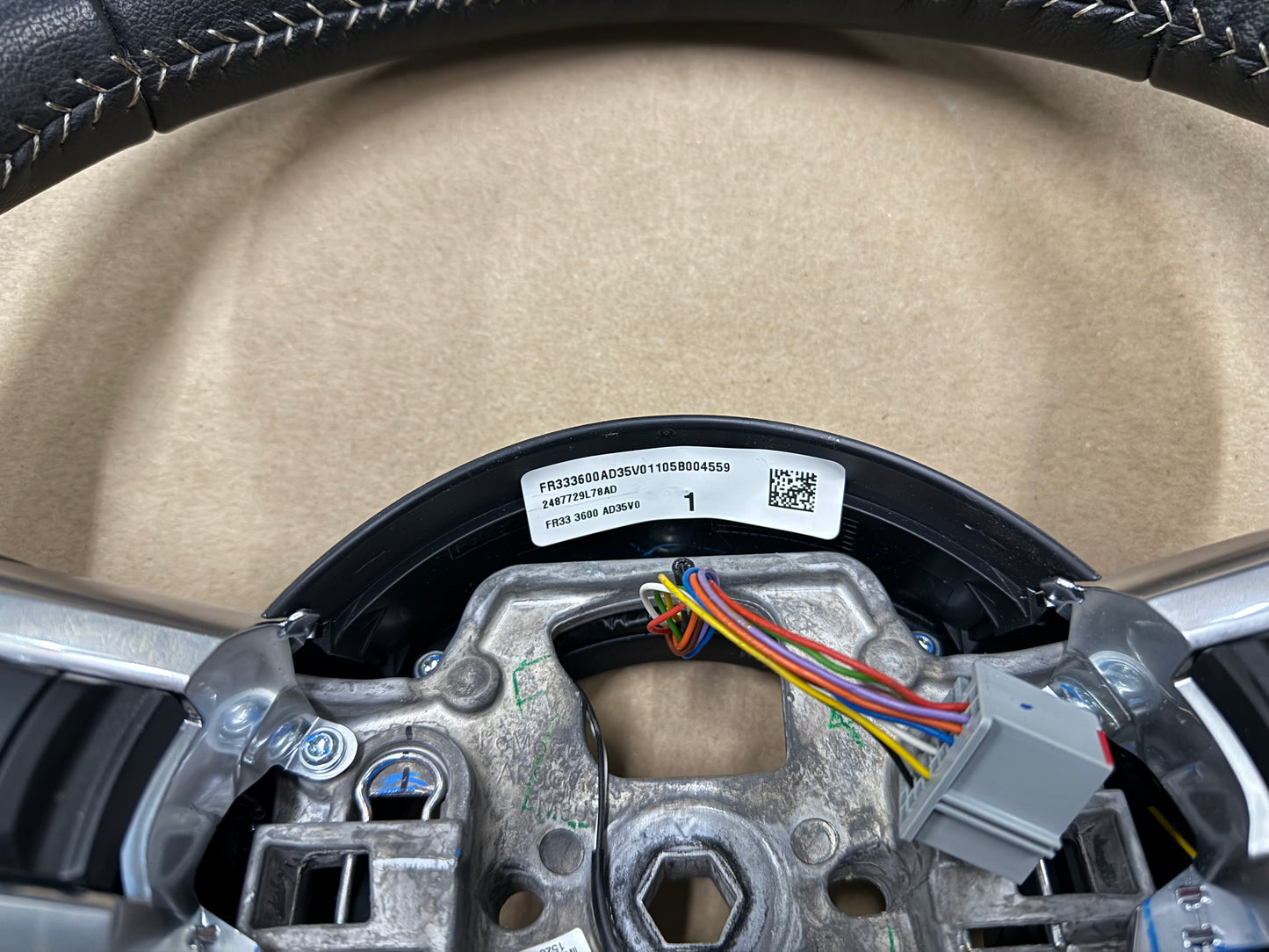 2015 Ford Mustang GT 50th Anniversary Leather Steering Wheel "Manual"