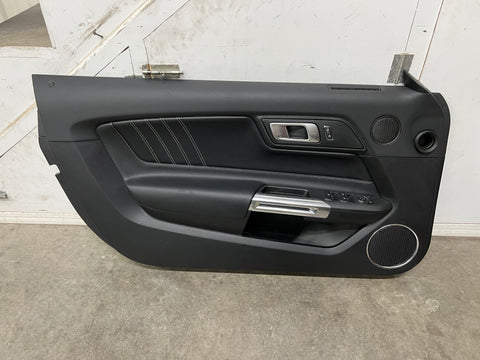 2018-2022 Mustang GT V6 EcoBoost LH driver Leather Insert Door Panel Soft - OEM