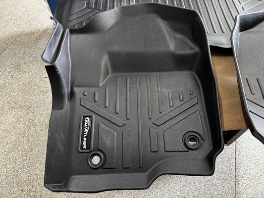 2017-2026 Ford F-250 F-350 Black Smartliner Front Rear Floor Mats