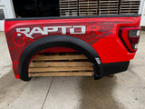 2023-2025 Ford F-150 Raptor R Bed Box OEM Orange Tail Lights Tail Gate OEM F150