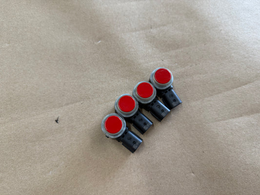 2015-2023 Ford Mustang GT Parking Assist Sensors (4) "Race Red"