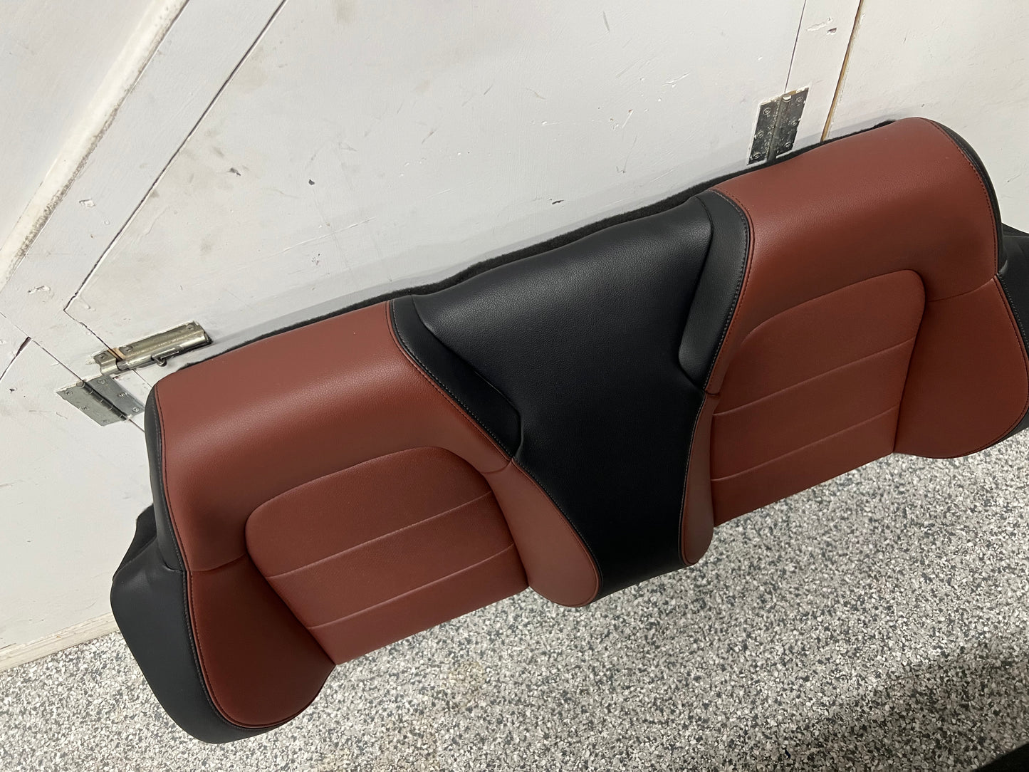 2015-2017 Mustang GT Convertible Rear Seats Saddle/Black Leather