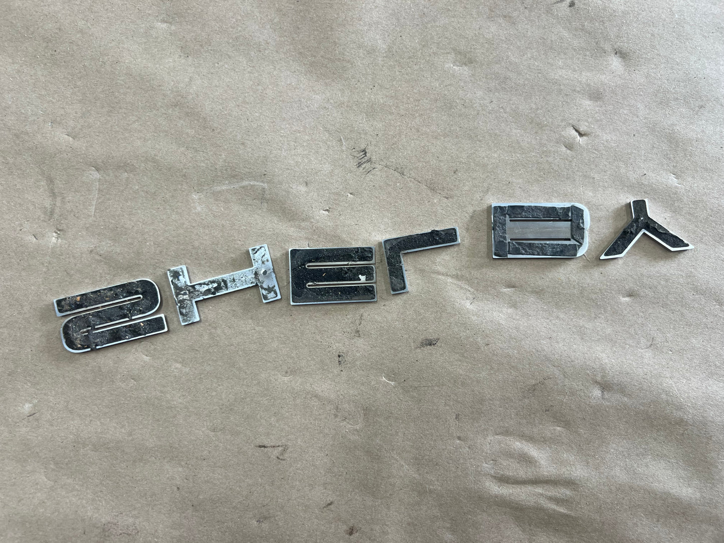 2007-2014 Ford Mustang Shelby GT500 Decklid Shelby Trunk Letters Emblems