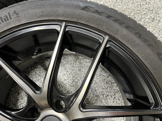 2010-2015 Chevrolet Camaro Niche Machined Black Wheels Set of 4 20x8.5" 20x10"