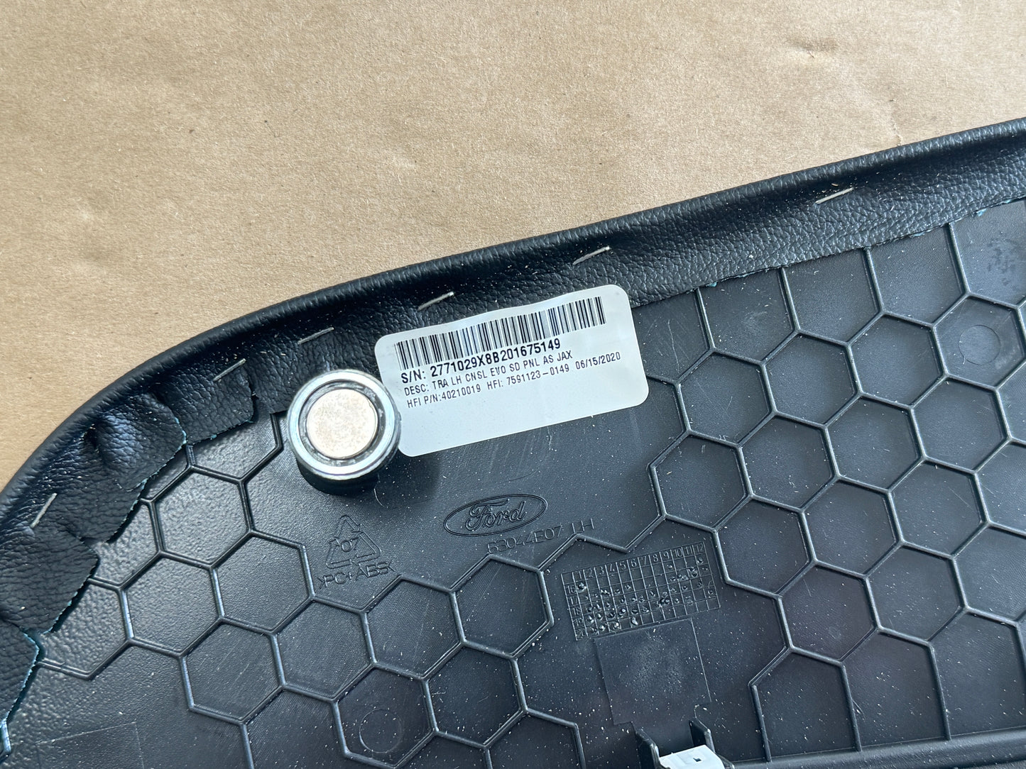 2020-2022 Mustang GT500 LH RH Passenger Driver Side Leather Knee Pad Panel
