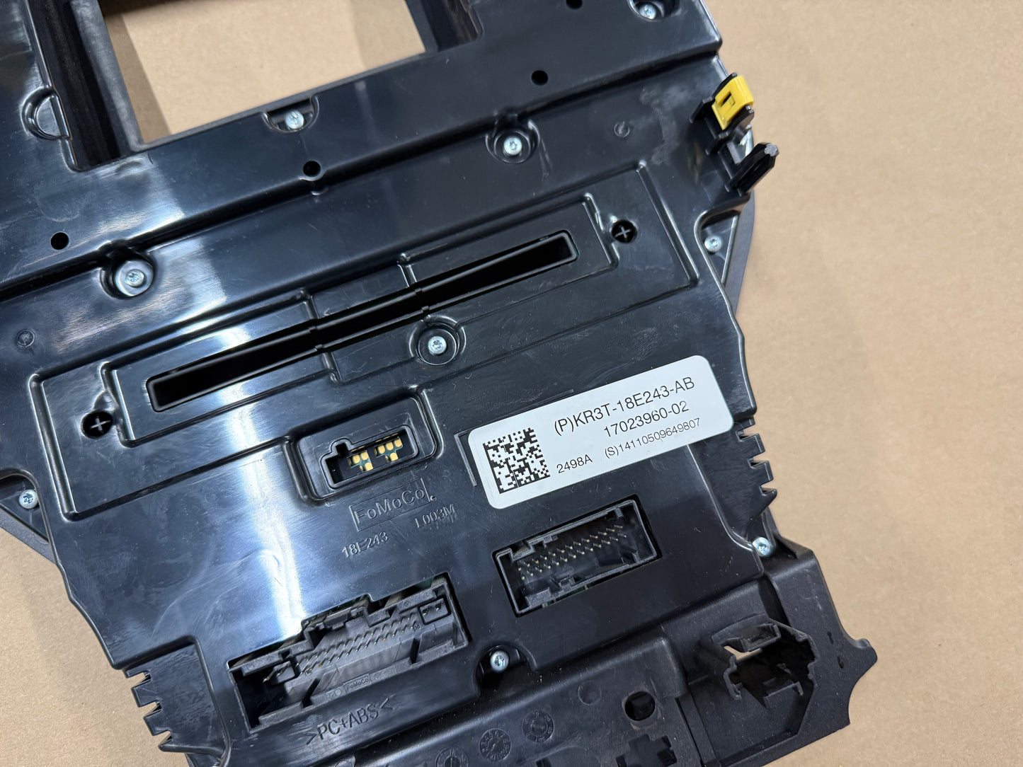 2018-2023 Ford Mustang GT Face Plate Radio Trim Piece