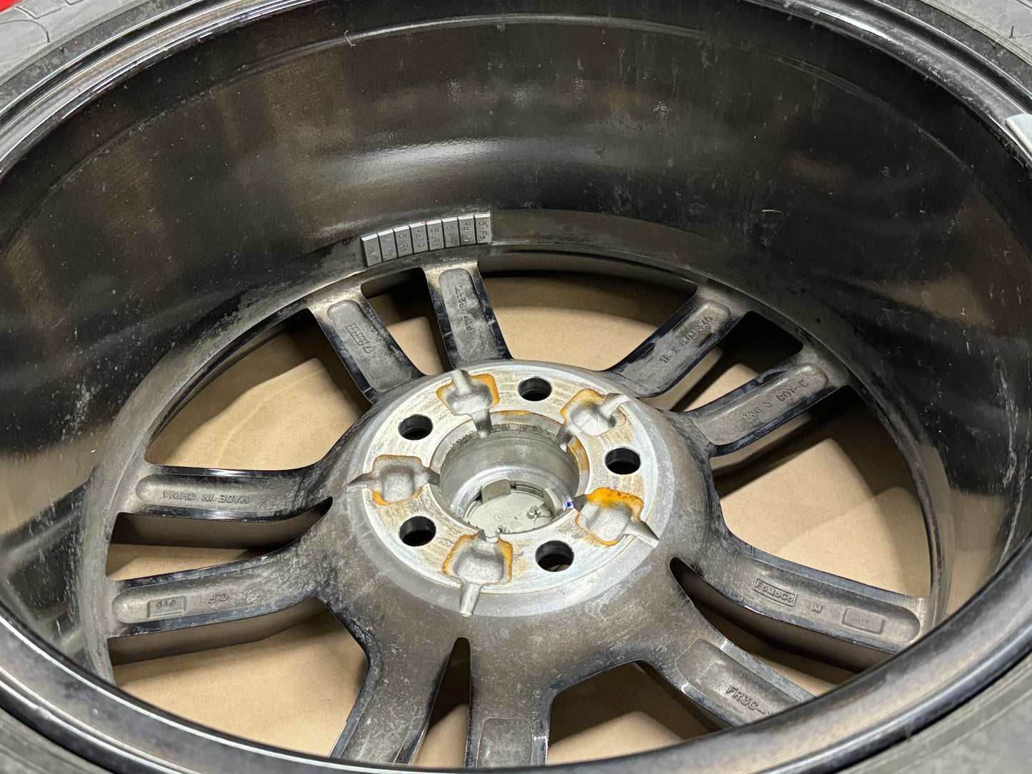 2015-2017 Ford Mustang GT 5.0 18x8" Wheel Pirelli Pzero 235/50/18 13k miles