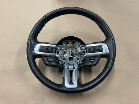 2015-2017 Ford Mustang GT Leather Wheel Steering Black "Manual"