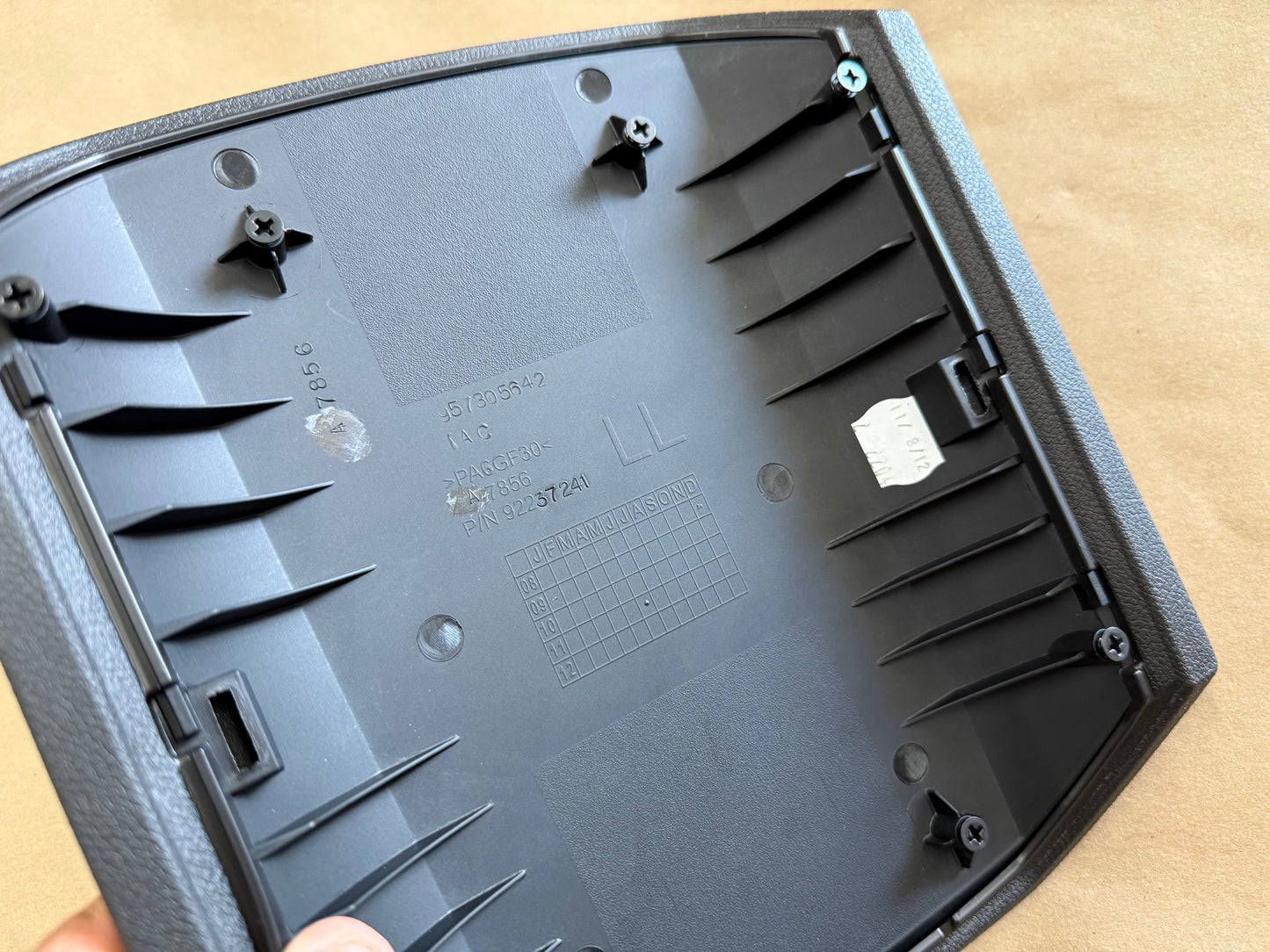 2010-2015 Chevrolet Camaro Center Console Lid Armrest "Black"