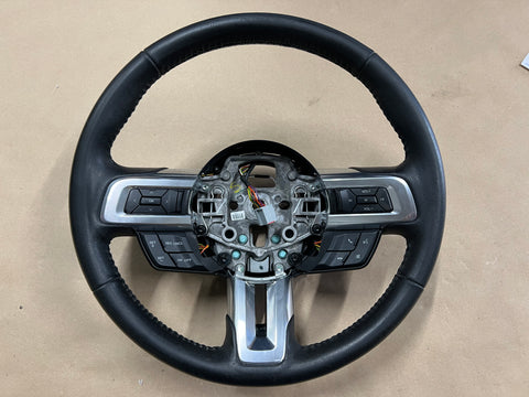 2015-2017 Ford Mustang GT Leather Steering Wheel Black Manual