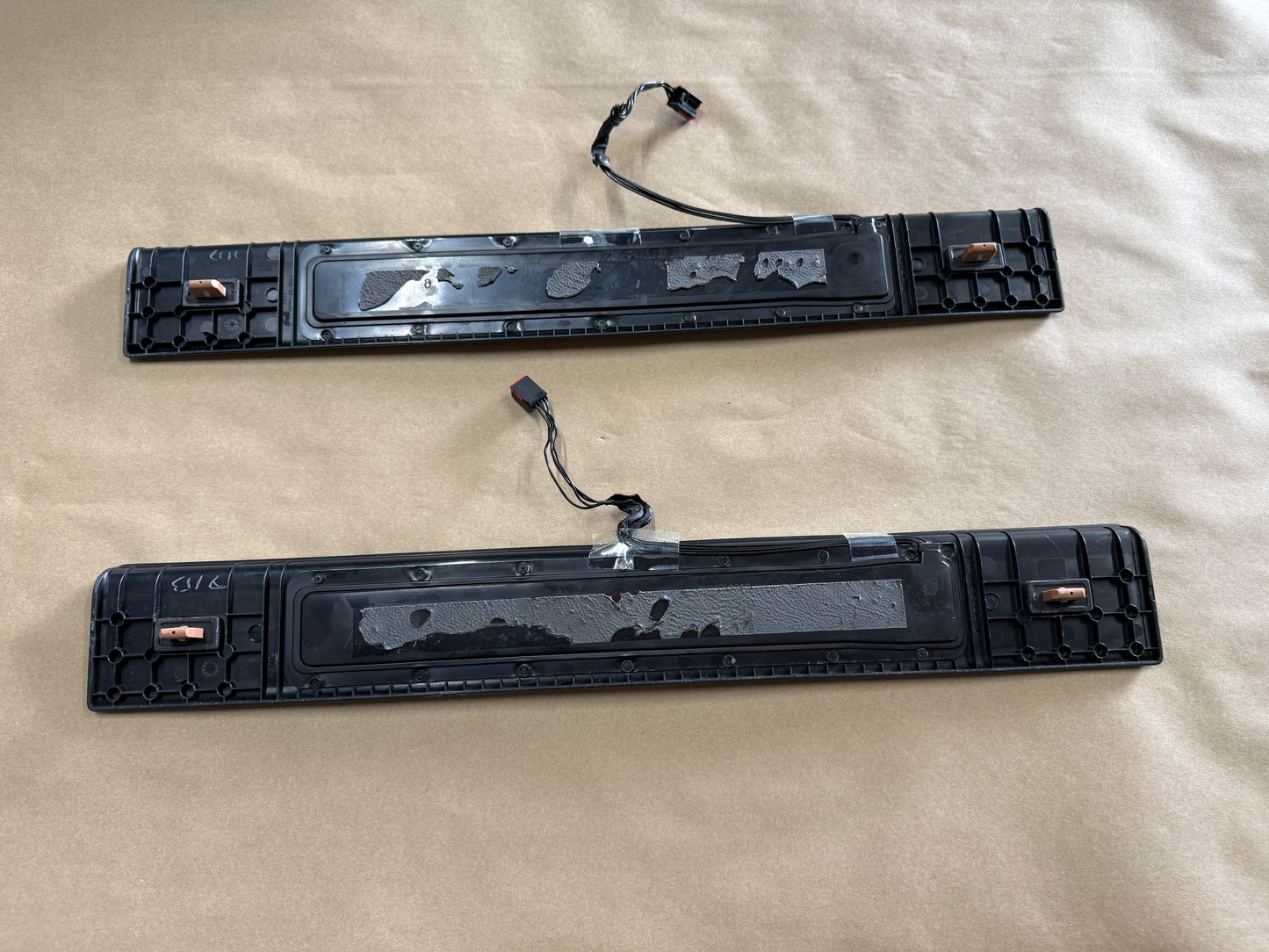 2015-2023 Ford Mustang "My Color" Sill/Scuff Plates Interior Trim Black
