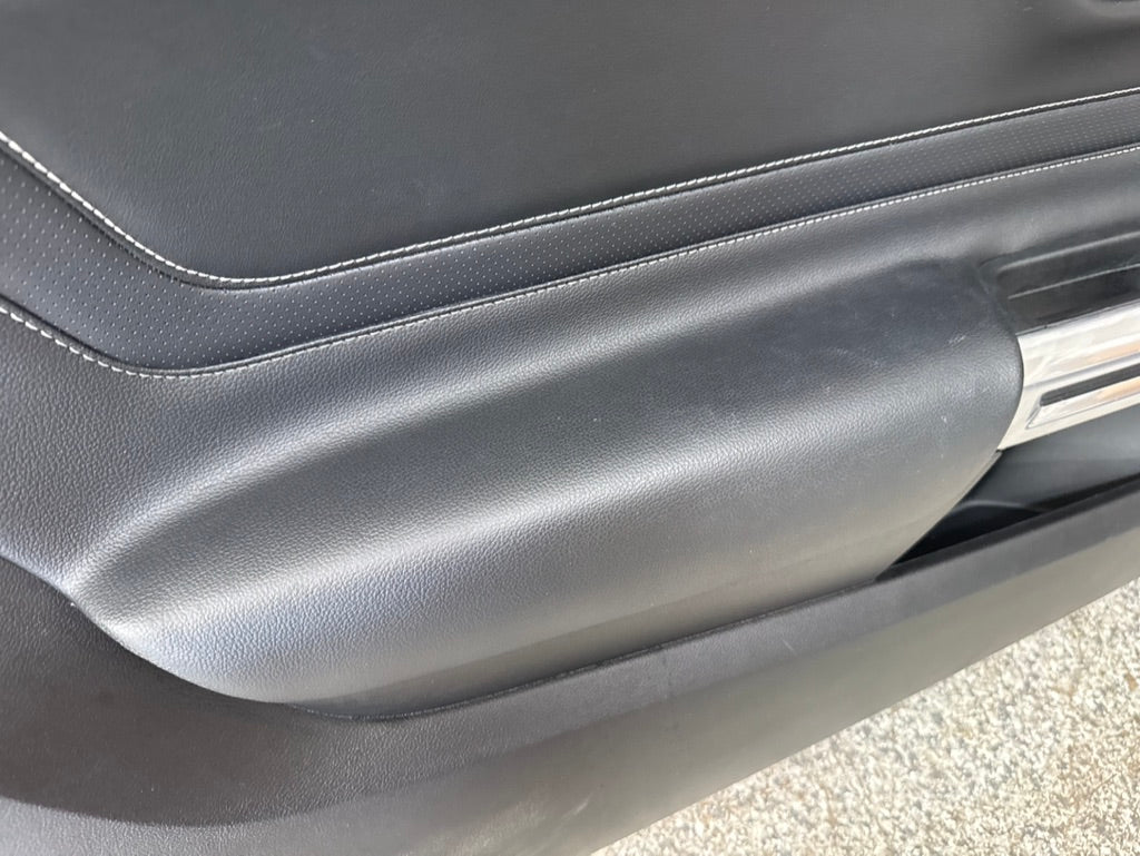 2018-2023 Mustang GT V6 EcoBoost LH RH Premium Leather Insert Door Panels Pair