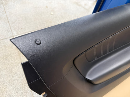 2015-2017 Ford Mustang GT LH Driver Leather Insert Door Panel Grey Stitching