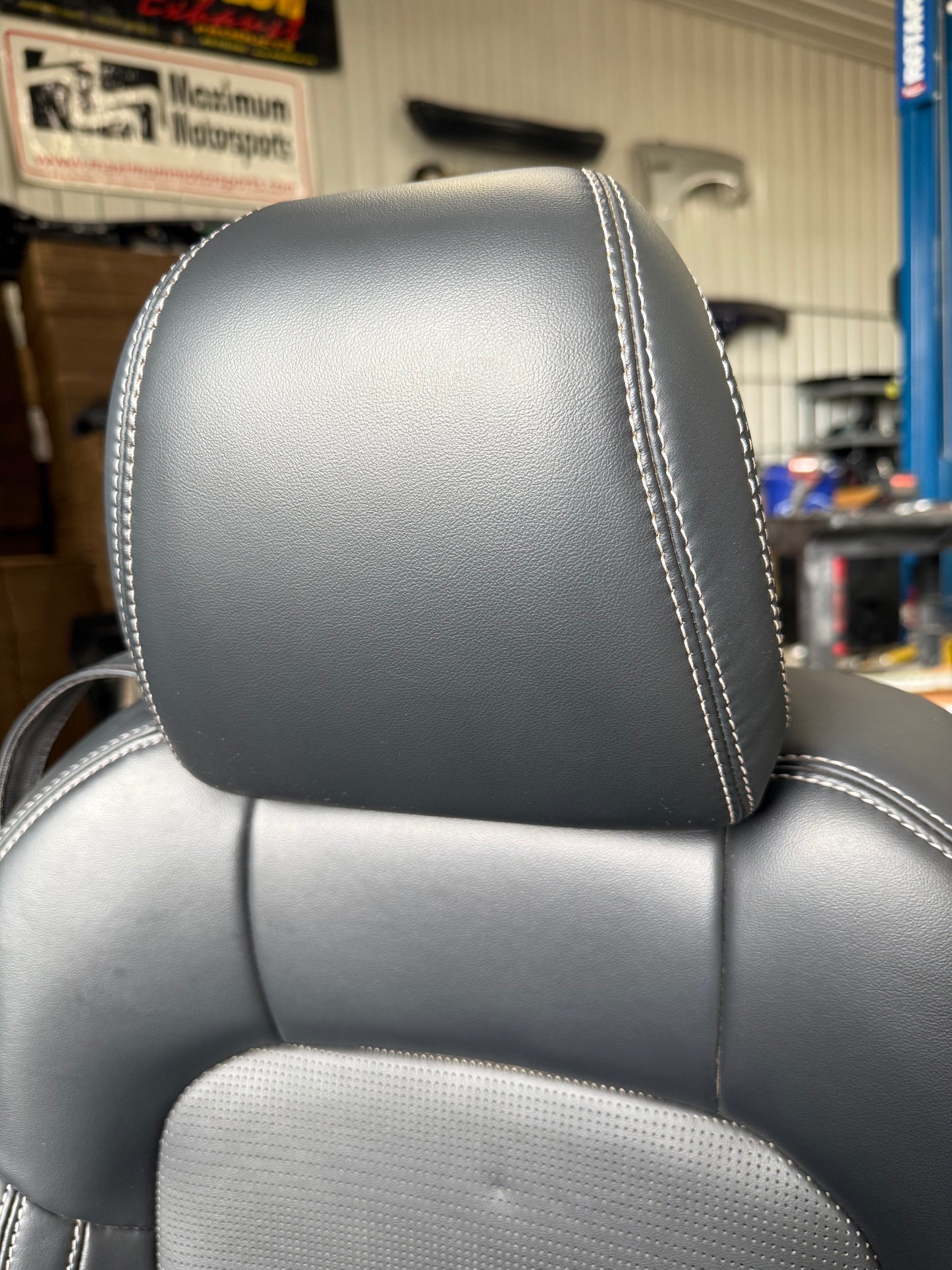 2024-2026 Ford Mustang GT Black Leather Coupe Front & Rear Seats