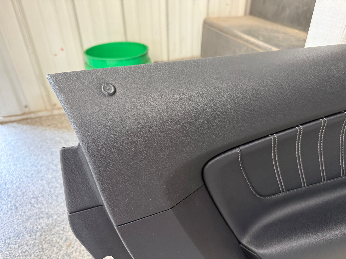 2018-2023 Mustang GT V6 EcoBoost LH RH Premium Leather Insert Door Panels Pair