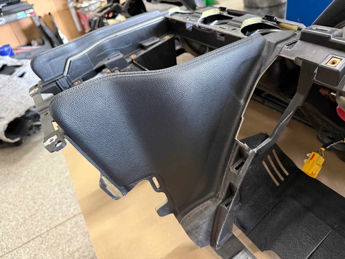 2015-2017 Ford Mustang GT 5.0 Leather Dash Pad Frame "Red Stitch"