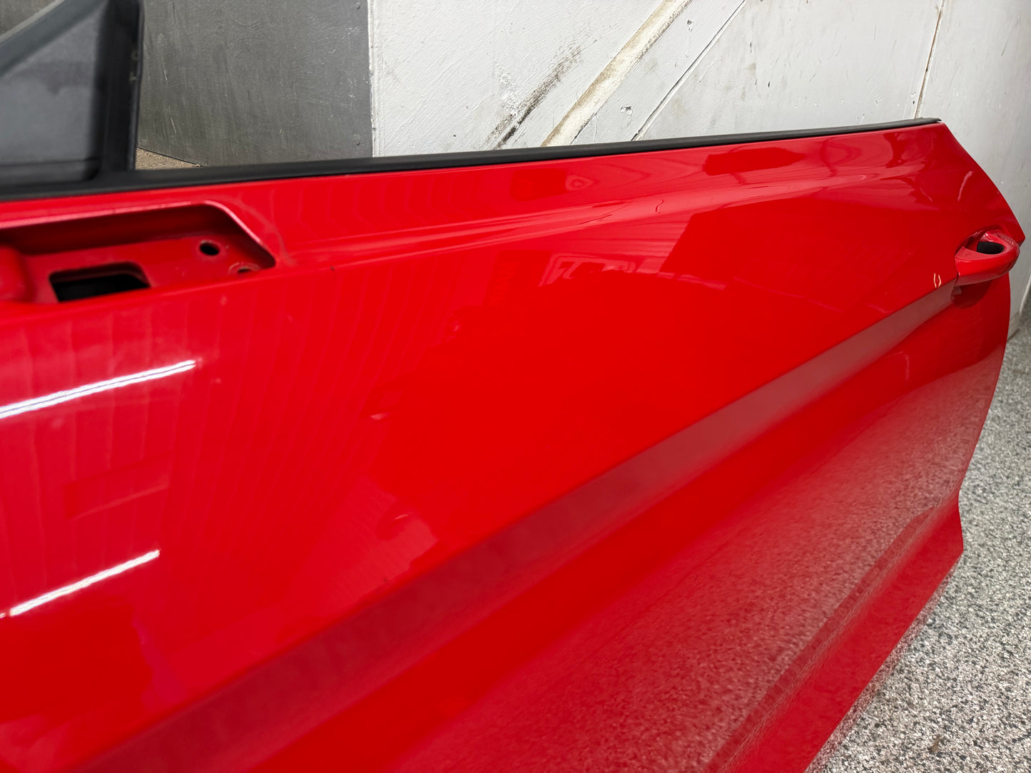 2015-2023 Ford Mustang GT GT500 LH Driver Side Door Complete w/Glass "Race Red"