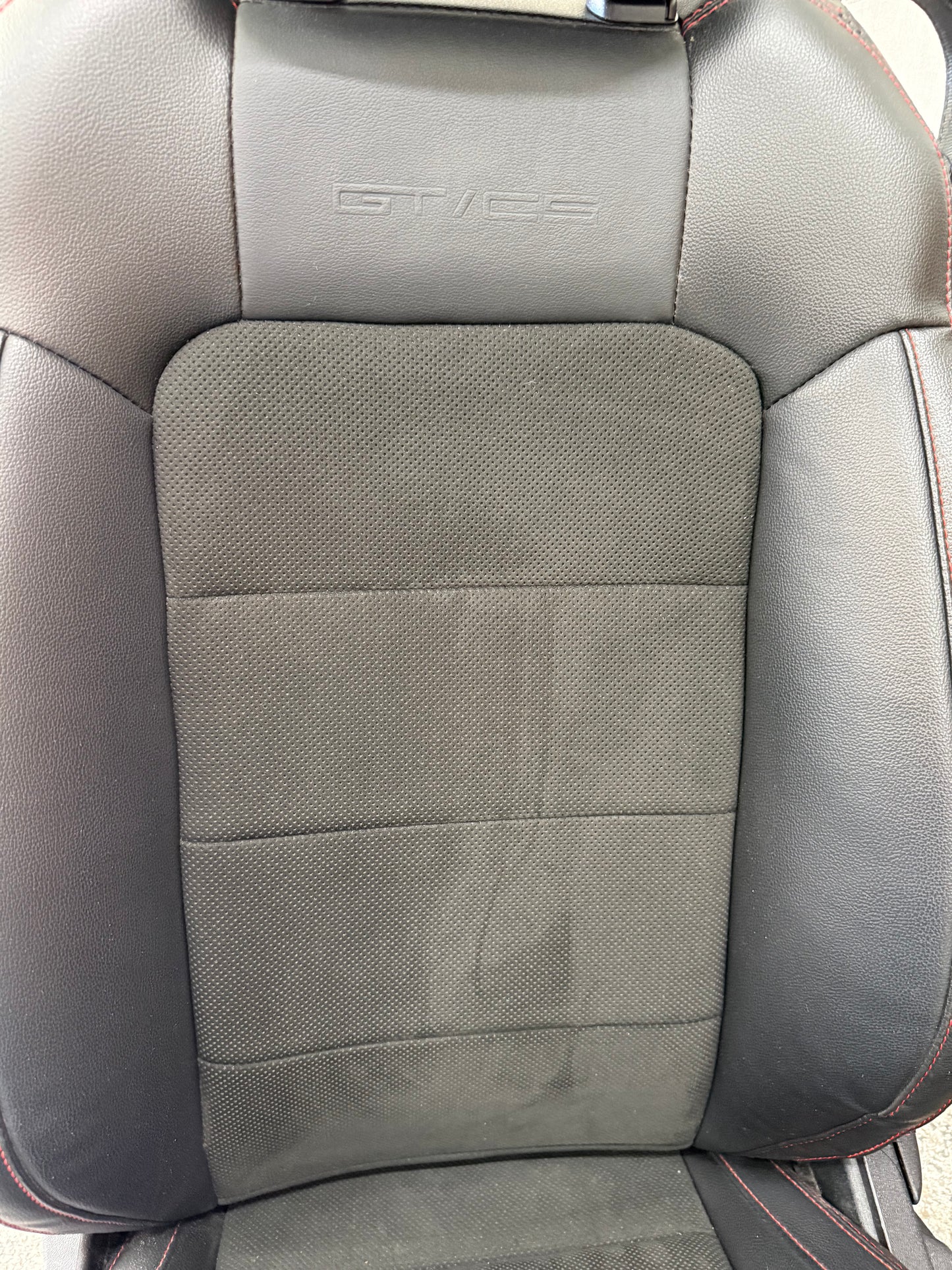 2018-2023 Ford Mustang GT California Special Front Rear Seats Black Red Stitch