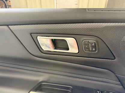 2024-2026 Mustang GT EcoBoost LH RH Premium Leather Insert Door Panels Pair