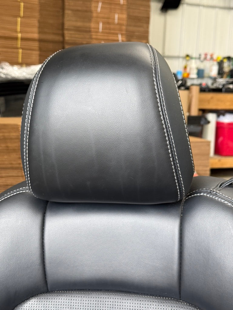 2024-2026 Ford Mustang GT Black Leather Coupe Front & Rear Seats