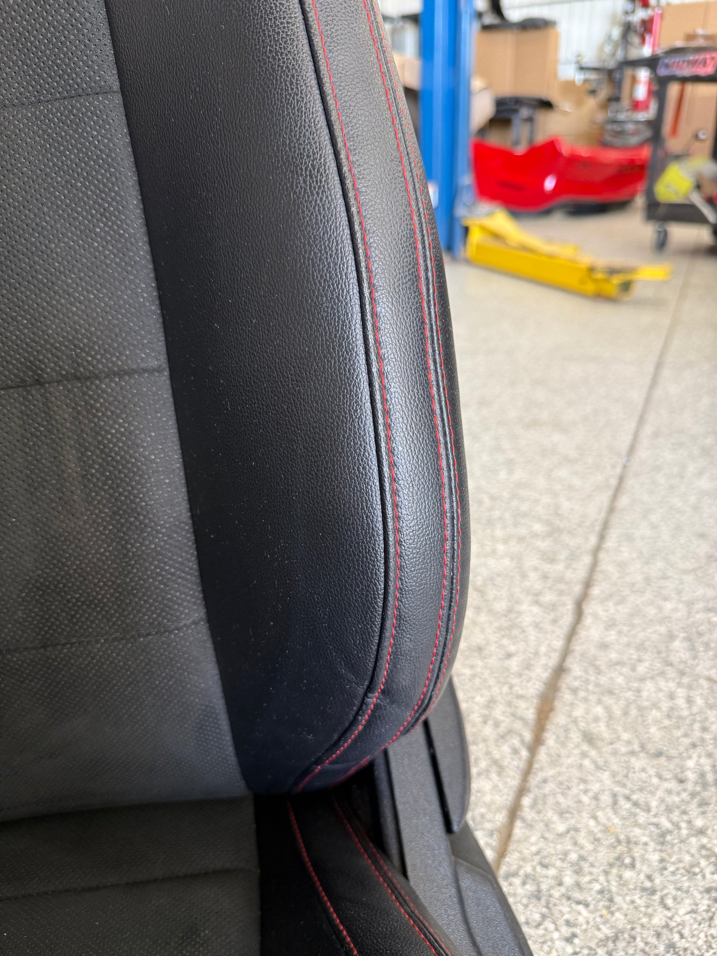 2018-2023 Ford Mustang GT California Special Front Rear Seats Black Red Stitch
