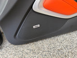 2016-2024 Chevrolet Camaro SS Coupe RH LH Pair Door Panels Black/Orange Leather